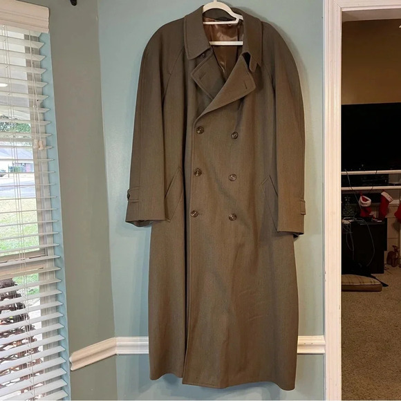 Joseph Abboud Men’s 100% wool trench coat size 46R - Picture 1 of 16